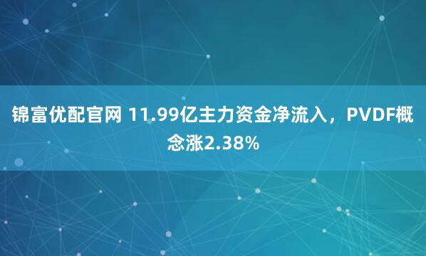 锦富优配官网 11.99亿主力资金净流入，PVDF概念涨2.38%