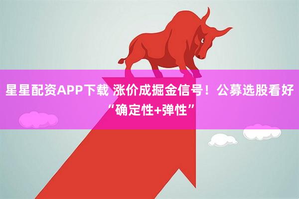 星星配资APP下载 涨价成掘金信号！公募选股看好“确定性+弹性”